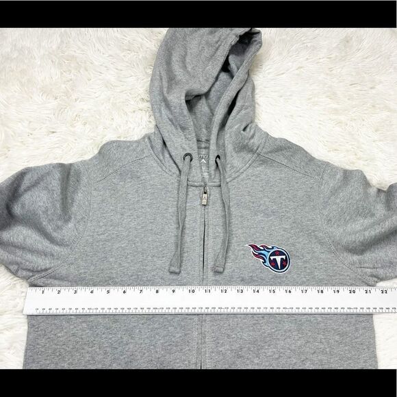 Antigua Men’s NFL Tennessee Titans Grey Full Zip Hoodie Jacket Size Medium - Picture 4 of 6